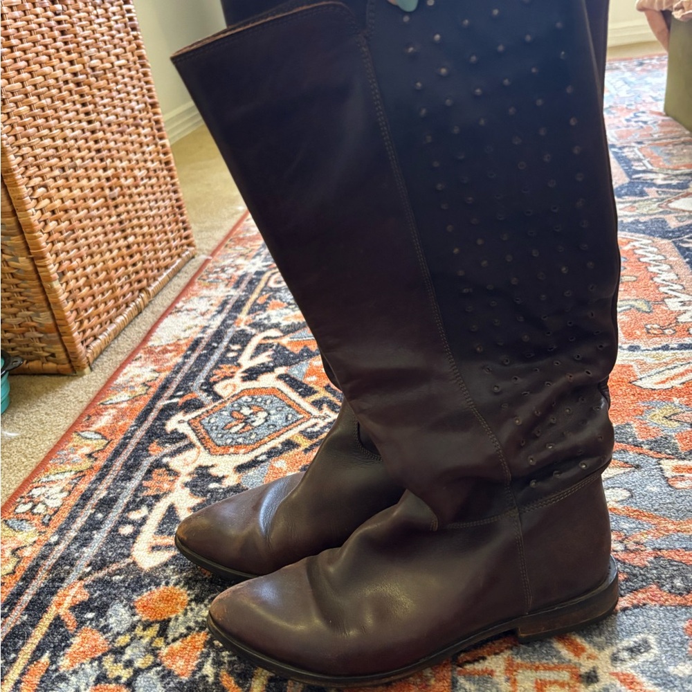 Golden Goose Dark Brown Leather Boots Size 38